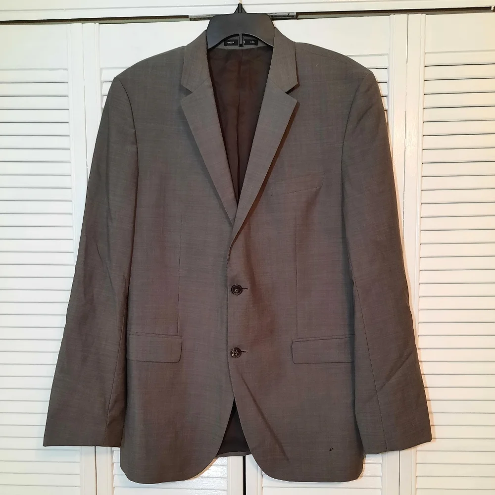Hugo boss vtg USA virgin wool sport coat jacket sz 42 long - Picture 1 of 7